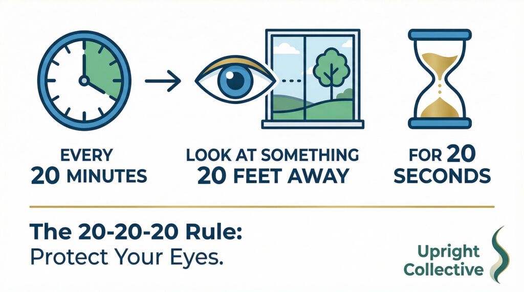The 20-20-20 Rule explained in an infographic